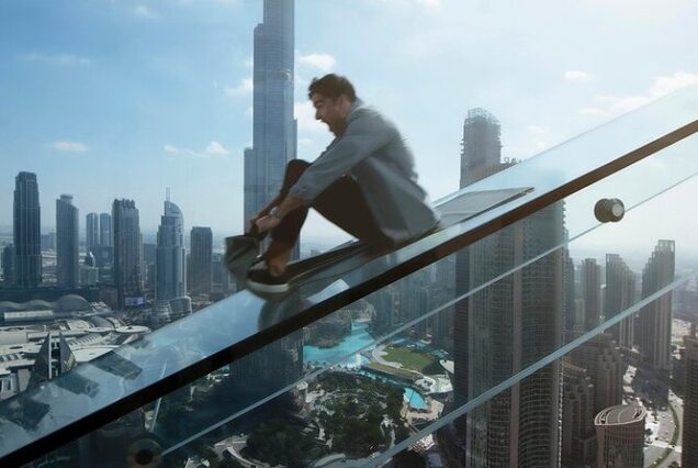 Sky view Glass Slide